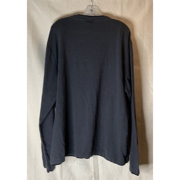 Apt. 9 mens long sleeve sweater shirt size XXL with layered hems gray/black - Picture 2 of 7
